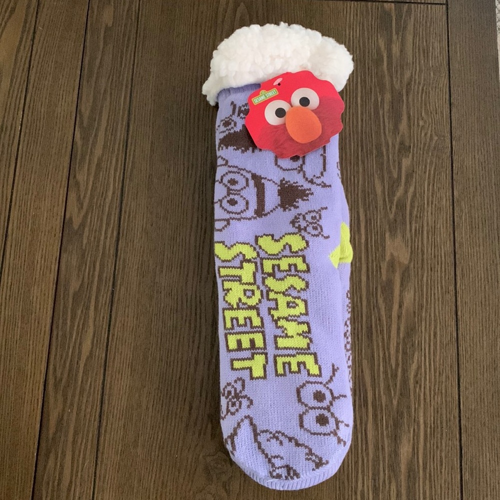 Sesame Street Sherpa socks non slip